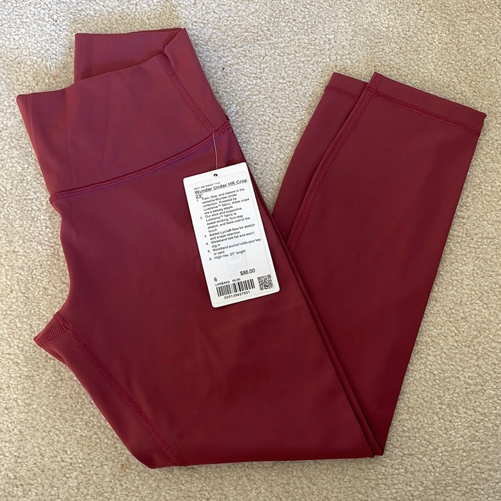 LULULEMON WUNDER UNDER HR CROP 23”